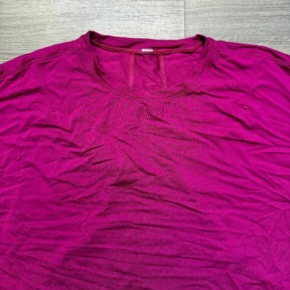 Lululemon Women's Cropped Activewear Long Sleeve Shirt - Pink - Picture 2 of 5